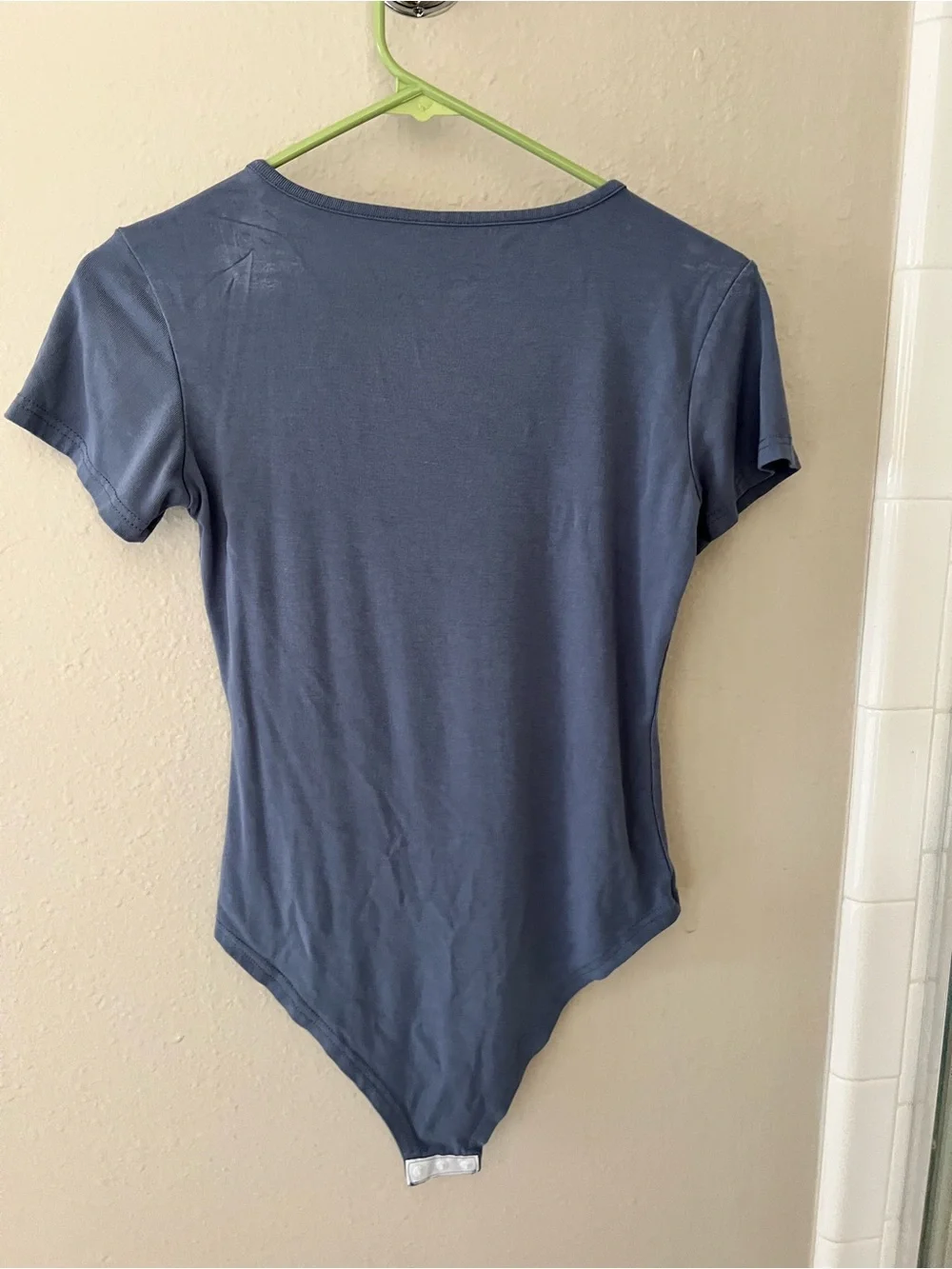 3 Pack Women’s Bodysuits Size Medium Black Blue Tan Square Neck Basics